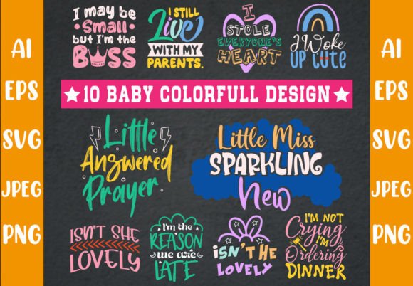 Baby Quote Bundle T-Shirt Design Review