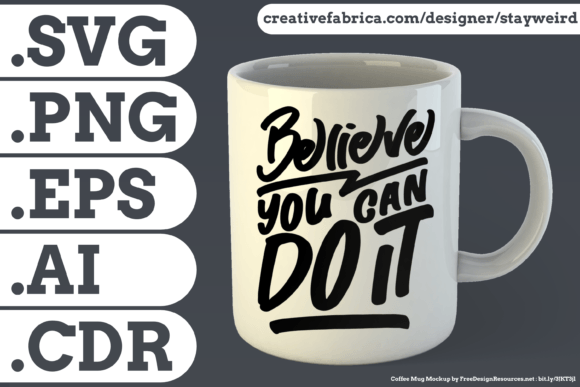 Believe You Can Do It Quote: A Motivational Embroidery Design for Real Projects