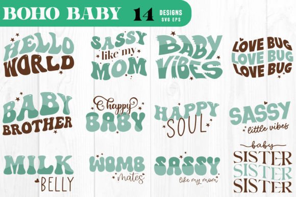 Boho Baby Embroidery Design: A Retro Charm for Real Projects