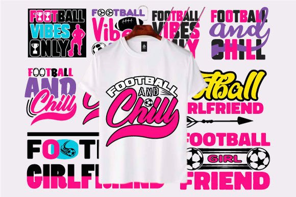 Football Quote T-shirt Design Bundle Review for Real Projects