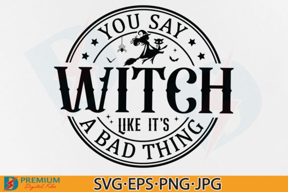 Halloween Witch SVG PNG, Vintage Quote Review for Real Projects